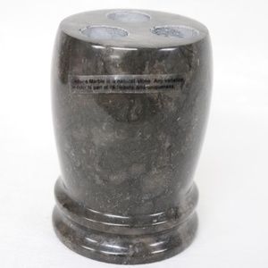 GENUINE MARBLE BATHROOM TOOTHBRUSH HOLDER - CHARCOAL COLLECTION